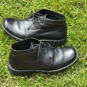 Born Harrison Classic Chukka Black Leather Men's Shoes 8